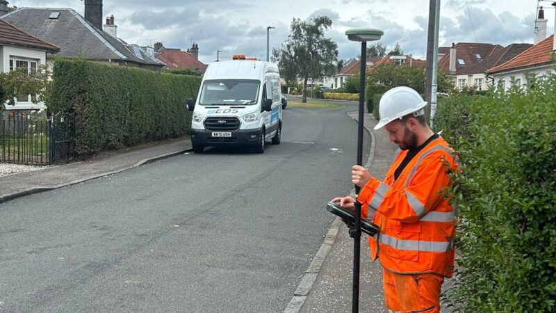 GNSS survey equipment used to record drainage asset locations