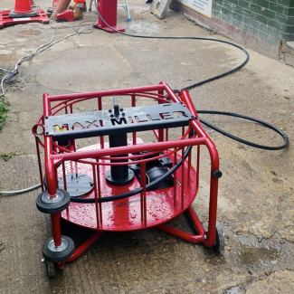 Picote mechanical pipe cleaning equipment preparing drainage pipework for repair