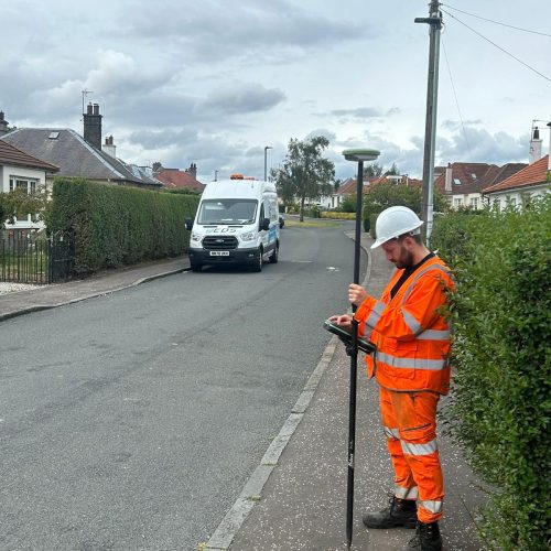 GNSS survey equipment used to record drainage asset locations