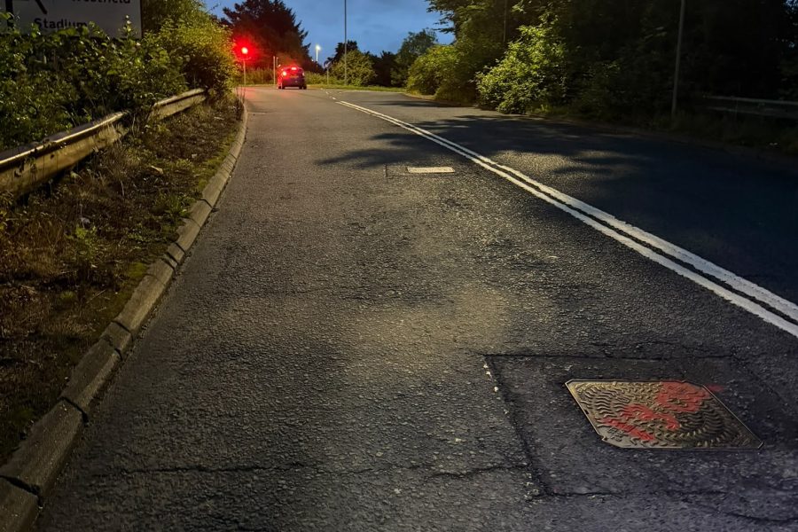 Site image from the completed 900 mm sewer CCTV condition survey