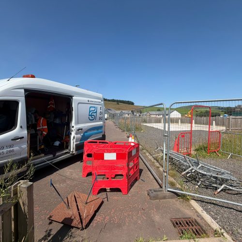 CCTV surveys of foul and surface-water sewers for a housing development