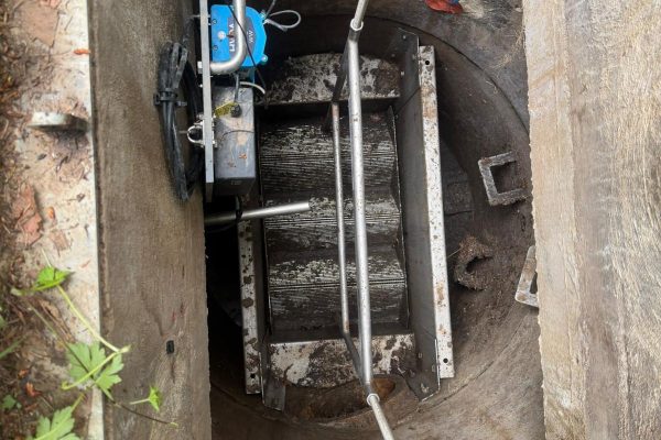 Site photograph from the Scottish Water and Clancy CSO maintenance programme
