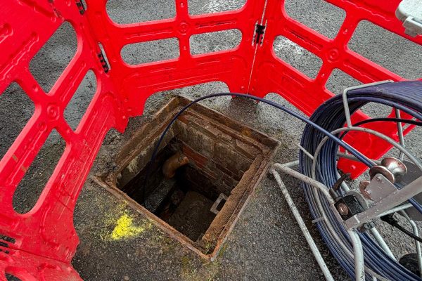 Project photograph from the Livingston warehouse drainage investigation