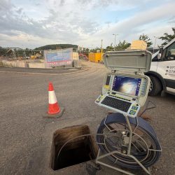 CCTV drainage survey for a consultancy project at a new Starbucks premises
